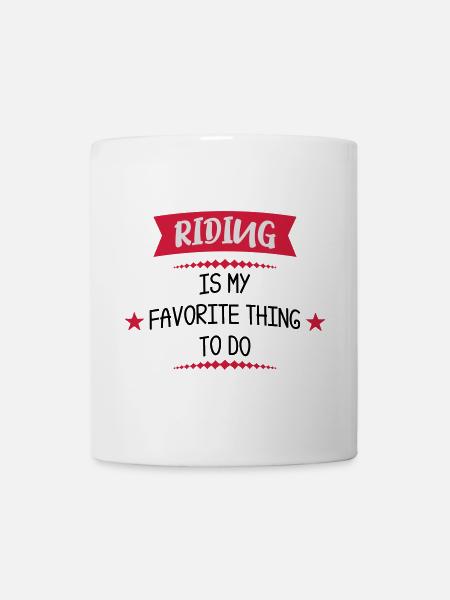 équitation - Mug blanc - blanc
