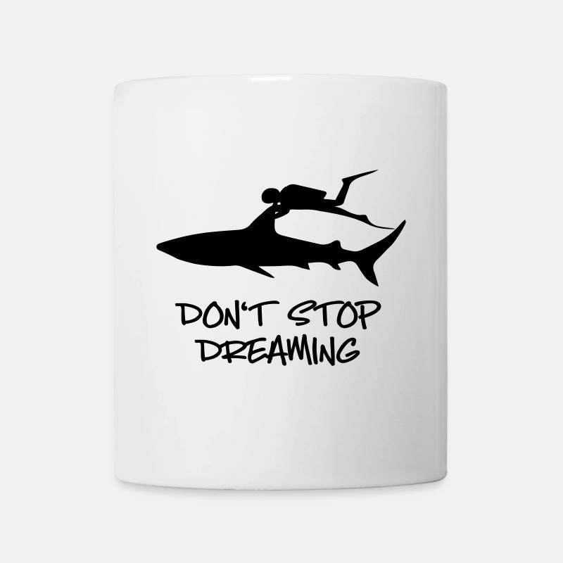 Shark diving - Mug - white