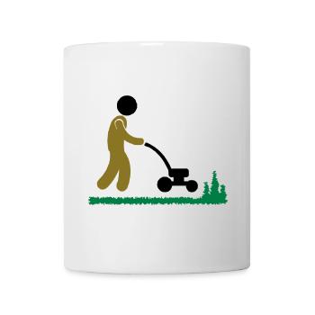 jardinage - Mug blanc - blanc - Devant