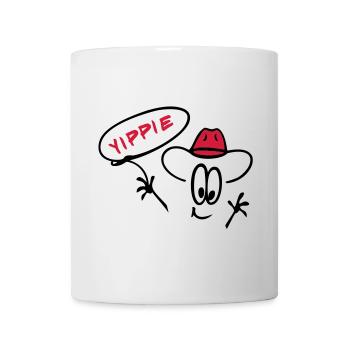 Cowboy mit Lasso - Tasse - Weiß - Vorne