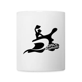 Eine Flamenco Tänzerin mit Fächer - Tasse - Weiß - Vorne