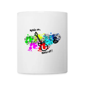 Musik, Musik immer und überall, Musik machen - Tasse - Weiß - Vorne