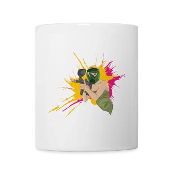 Sexy Paintball Girl - Tasse - Weiß - Vorne