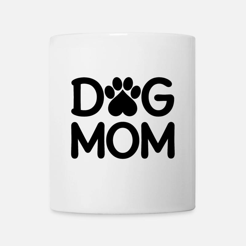Dog Mom - Tasse - Weiß