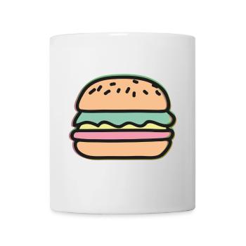 Burger Illustration - Mug blanc - blanc - Devant