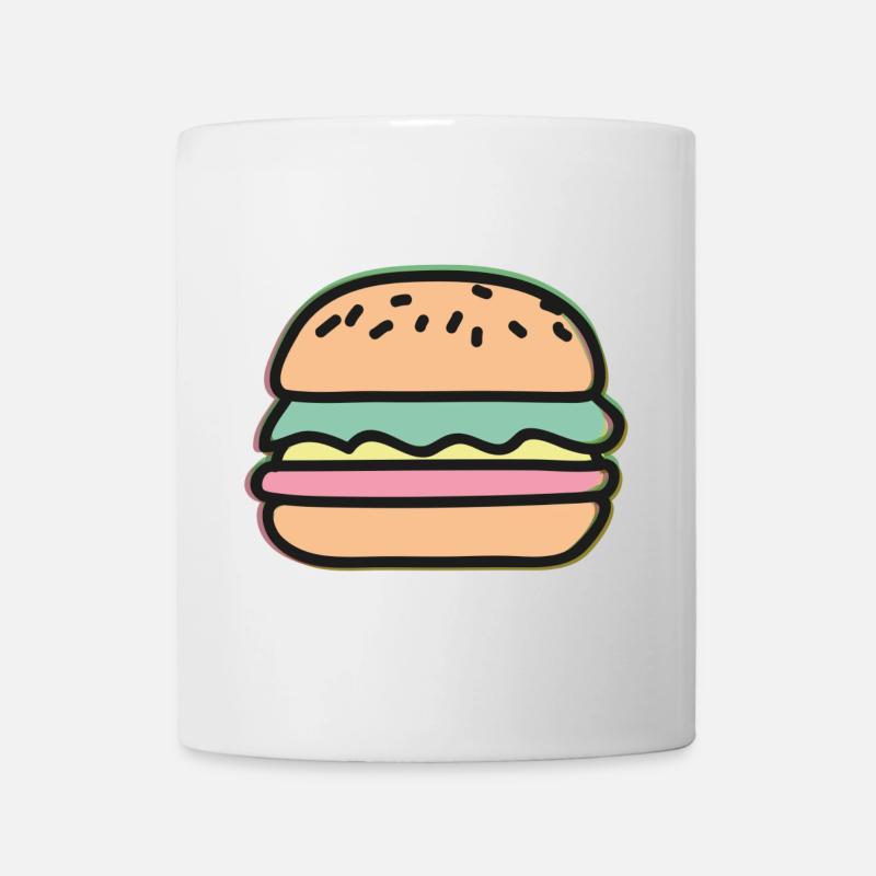 Burger Illustration - Mug - white