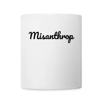 Misanthrope hatred human misanthropy gift - Mug - white - Front