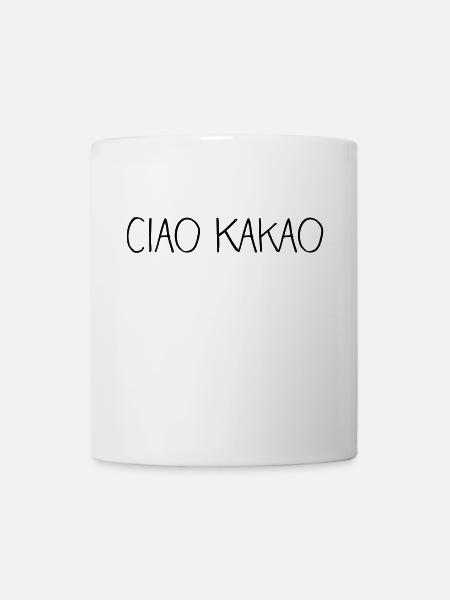 ciao kakao - Tasse - Weiß