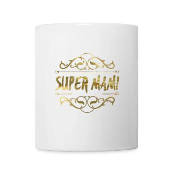 Super Nani Gold Emblem - Tasse - Weiß - Vorne