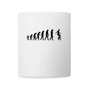 Unicyclist evolution - Mug - white - Front