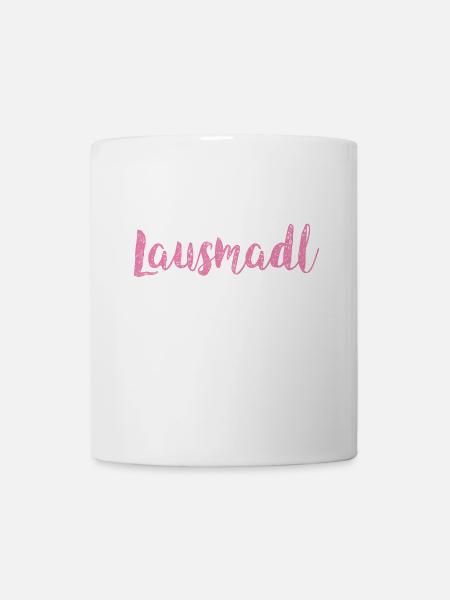 Lausmadl Shirt - Tasse - Weiß