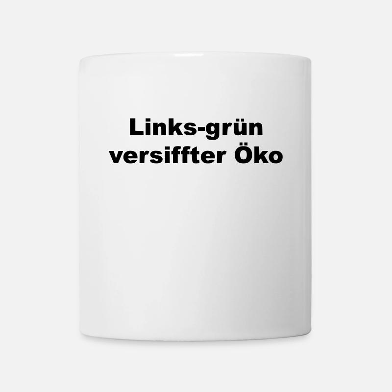 vert à gauche vert - Mug blanc - blanc