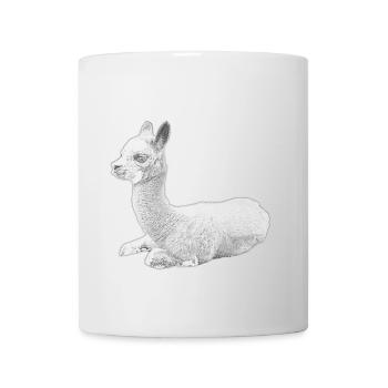 Petit alpaga - Mug blanc - blanc - Devant