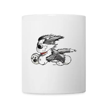 Bearded Collie- Beardie Power - Herding dog - Mug - white - Front