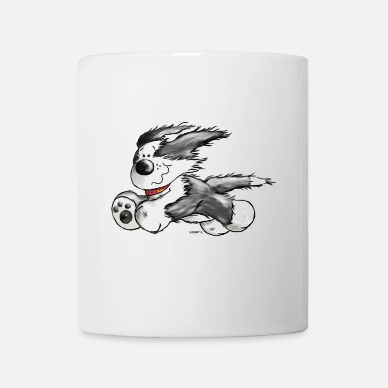 Bearded Collie- Beardie Power - Herding dog - Mug - white