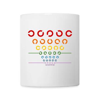 Rainbow Eye Test - Mug - white - Front