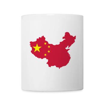 Carte de la Chine - Mug blanc - blanc - Devant