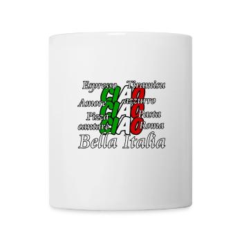 Italien Italy italienisch Ciao Spruch Geschenk - Mug - white - Front