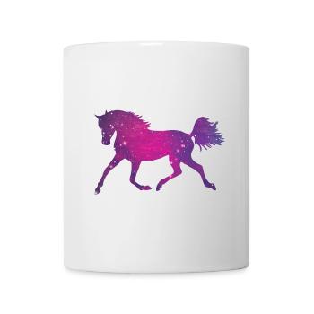 Silhouette de cheval Galaxy Space Universe - Mug blanc - blanc - Devant