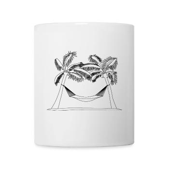 palmiers - Mug blanc - blanc - Devant
