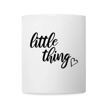 little thing Partnerlook Partnershirt kleines ding - Tasse - Weiß - Vorne