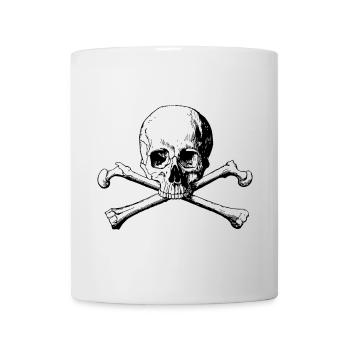 Crossbones skull - Mug - white - Front