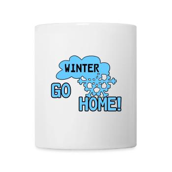 Winter Schnee lustig Spruch Geschenk - Mug - white - Front