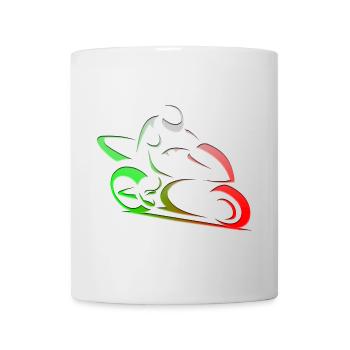 Italy motorcycle biker - Mug - white - Front