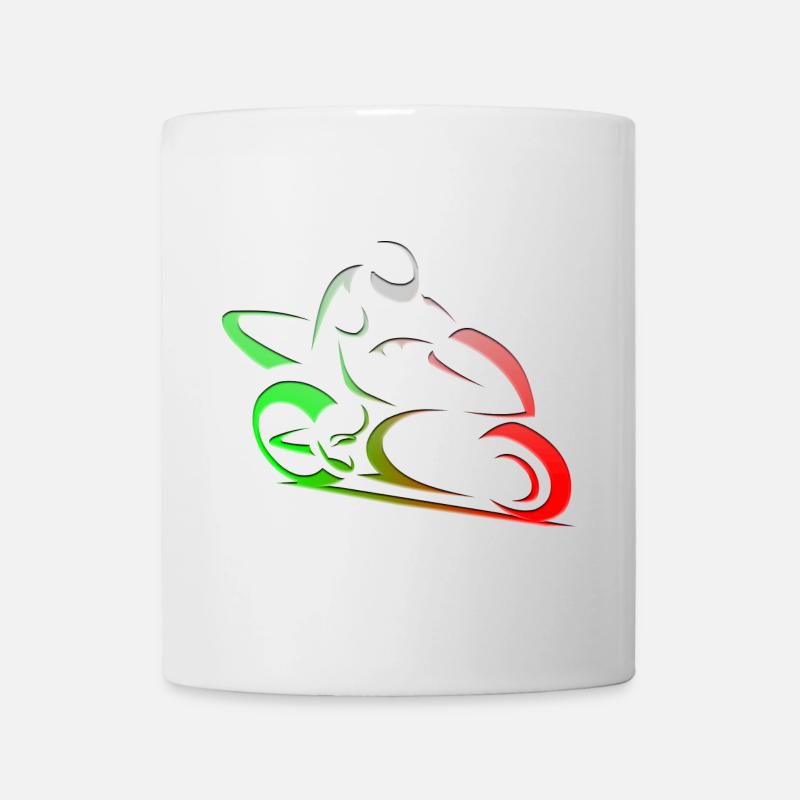 Italy motorcycle biker - Mug - white