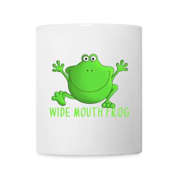 Grenouille qui rit - Mug blanc - blanc - Devant