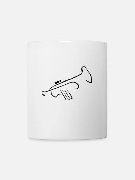 Trompette - Mug blanc - blanc