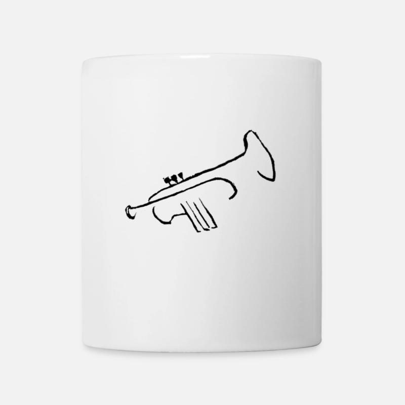 Trompete - Tasse - Weiß