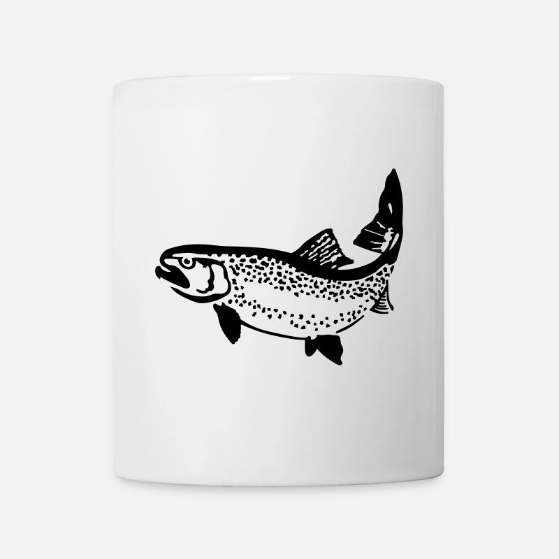 truite - Mug blanc - blanc