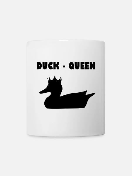 Duck - Queen Ente Partner Look Geschenk - Tasse - Weiß