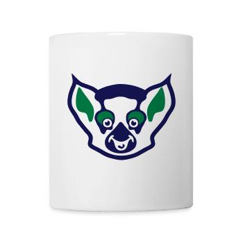 Lemur Cartoon lustige Tiere - Tasse - Weiß - Vorne