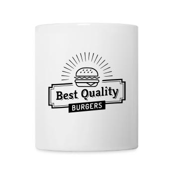 meilleur burger de qualité - Mug blanc - blanc - Devant