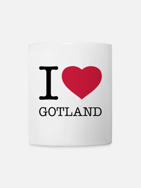 I LOVE GOTLAND Schweden - Tasse - Weiß