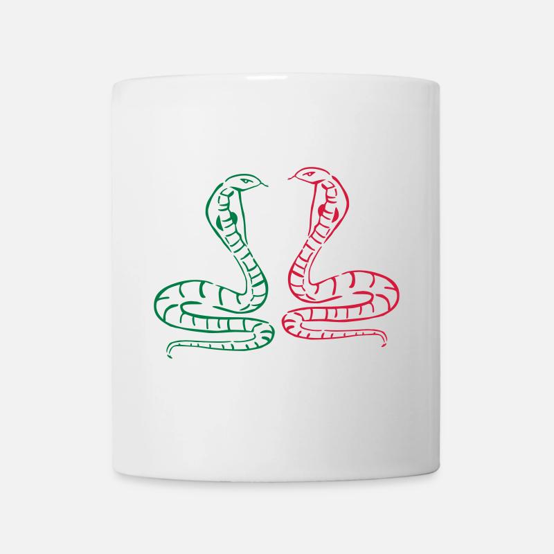 kobra schlange tier - Tasse - Weiß