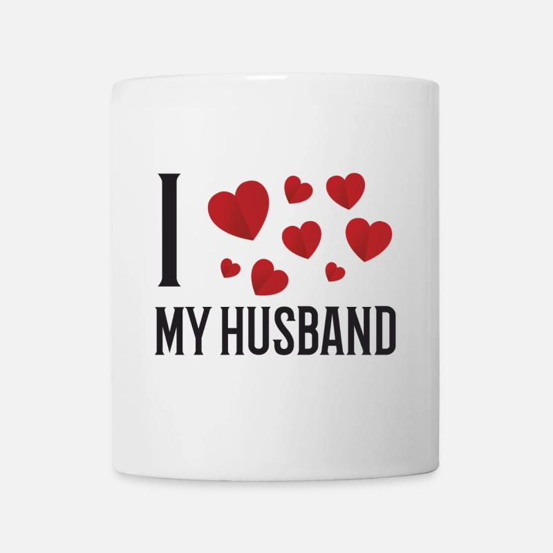 Ich liebe meinen Ehemann - Tasse - Weiß