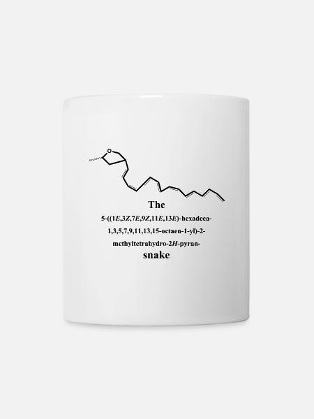 Snake - Nerd IUPAC Nomenclature - Chemistry - black - Mug - white