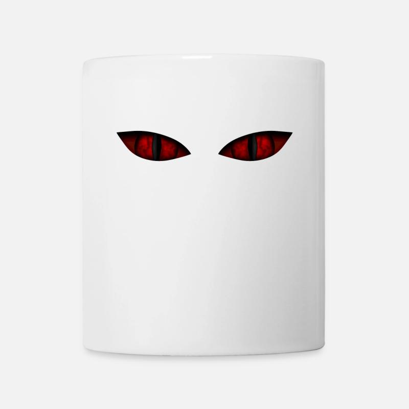 Böse Augen - Tasse - Weiß