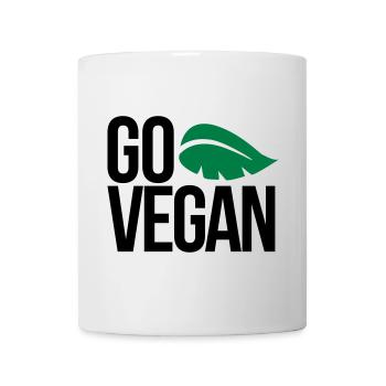 vegan - Tasse - Weiß - Vorne