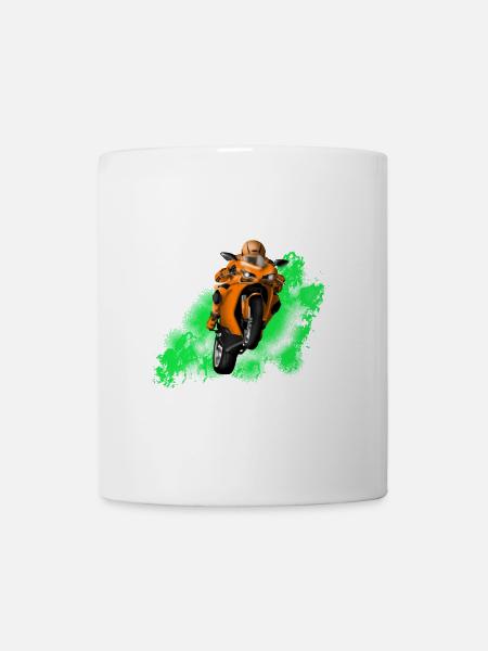 Motorrad - Tasse - Weiß