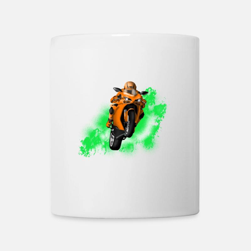 Motorrad - Tasse - Weiß