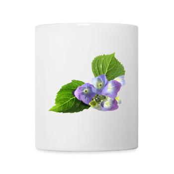 veilchen blume blüte natur - Tasse - Weiß - Vorne