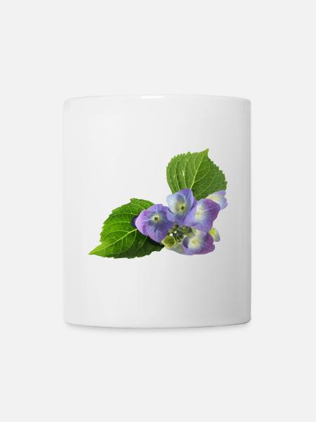 veilchen blume blüte natur - Tasse - Weiß