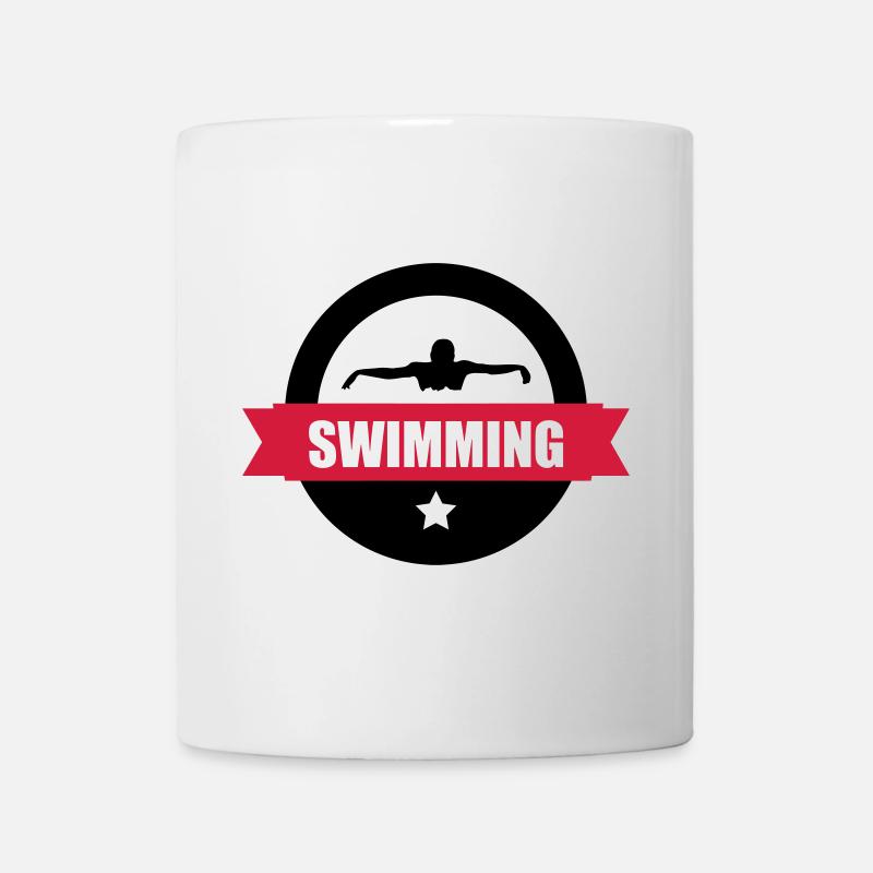 Swimming - Tasse - Weiß