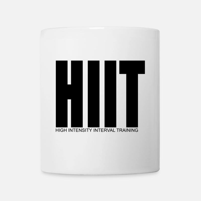 HIIT (High Intensity Interval Training) Shirt - Tasse - Weiß