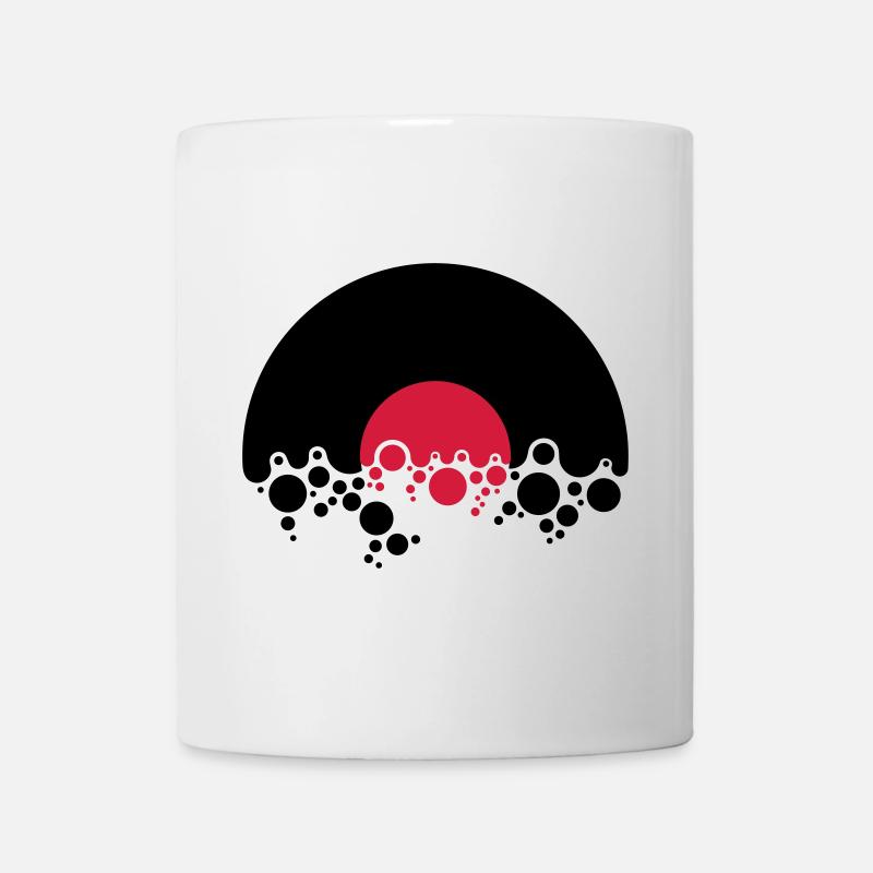 Schallplatte Bubbles - Tasse - Weiß