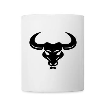Stier - Tasse - Weiß - Vorne
